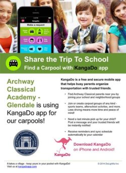 Find a carpool with the KangaDo app. Visit kangadoapp.com