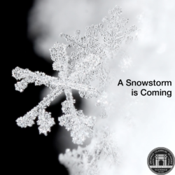 Snowstorm is on the way