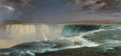 A painting of Niagara falls