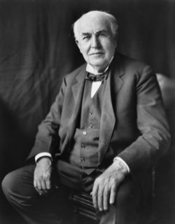 A portrait of Thomas Edison