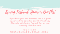 Spring Festival Sponsor Booths enables advertising your business