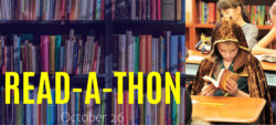 boy reading book during read-a-thon