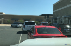 Car in pickup line