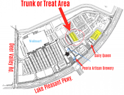 map of trunk or treat location