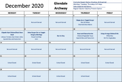 lunch calendar